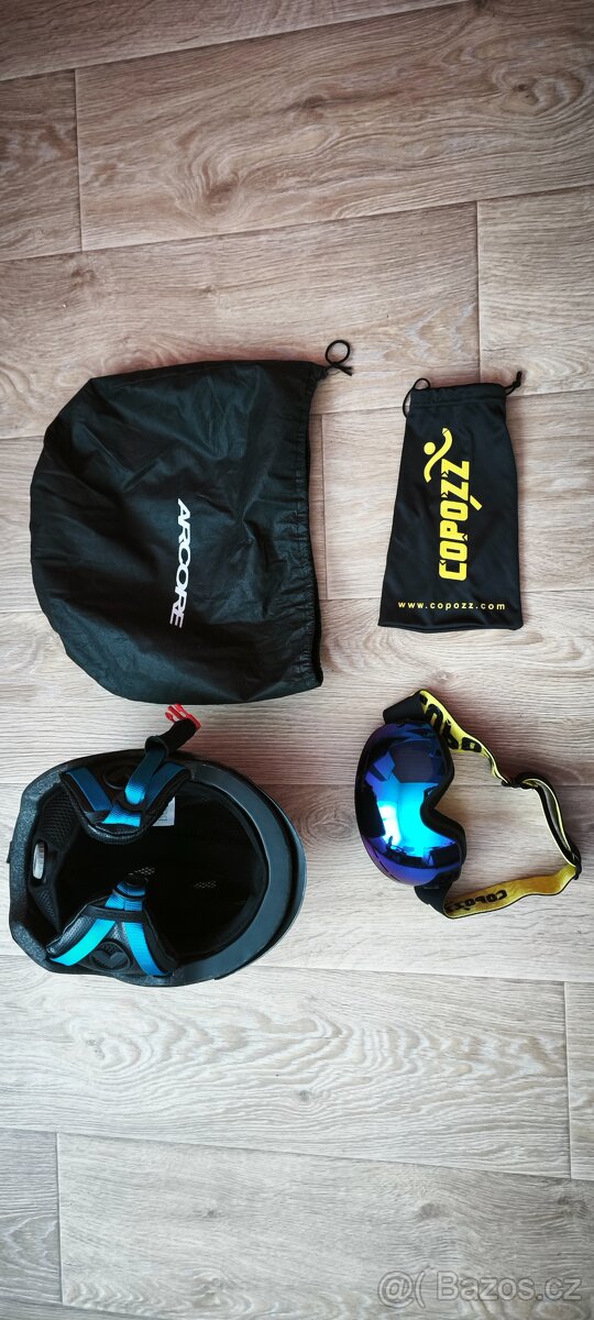 Lyžařský set Arcore + zrcadlové brýle Copozz – Vel. L (59-60