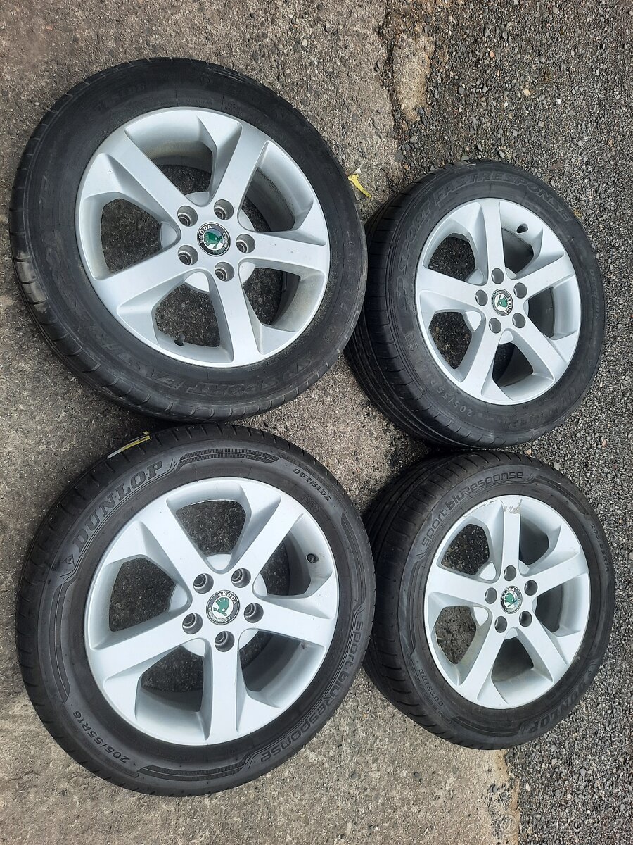 011 original alu Škoda 5x112, r16