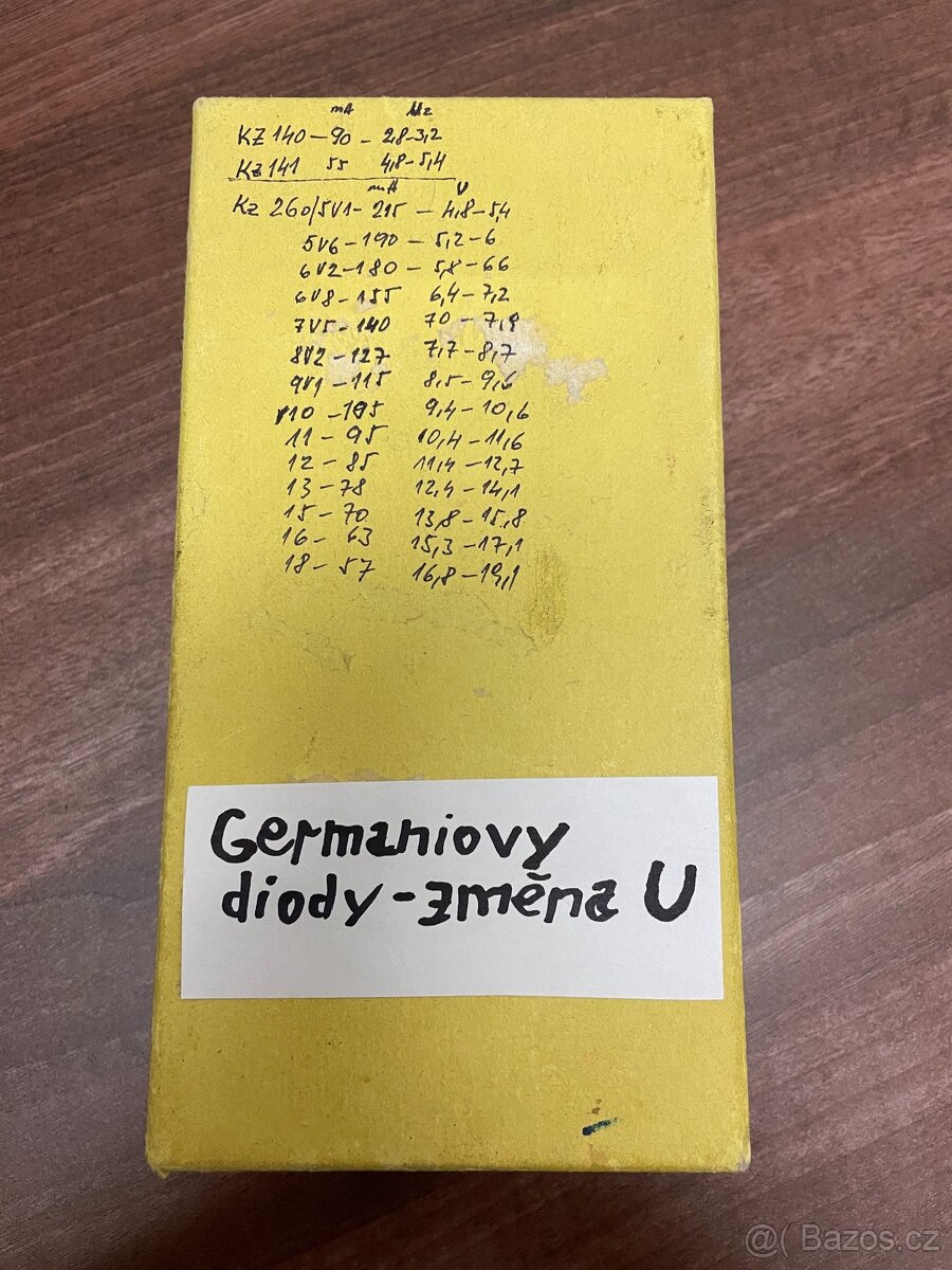Staré elektrosoučástky - zenerovy diody