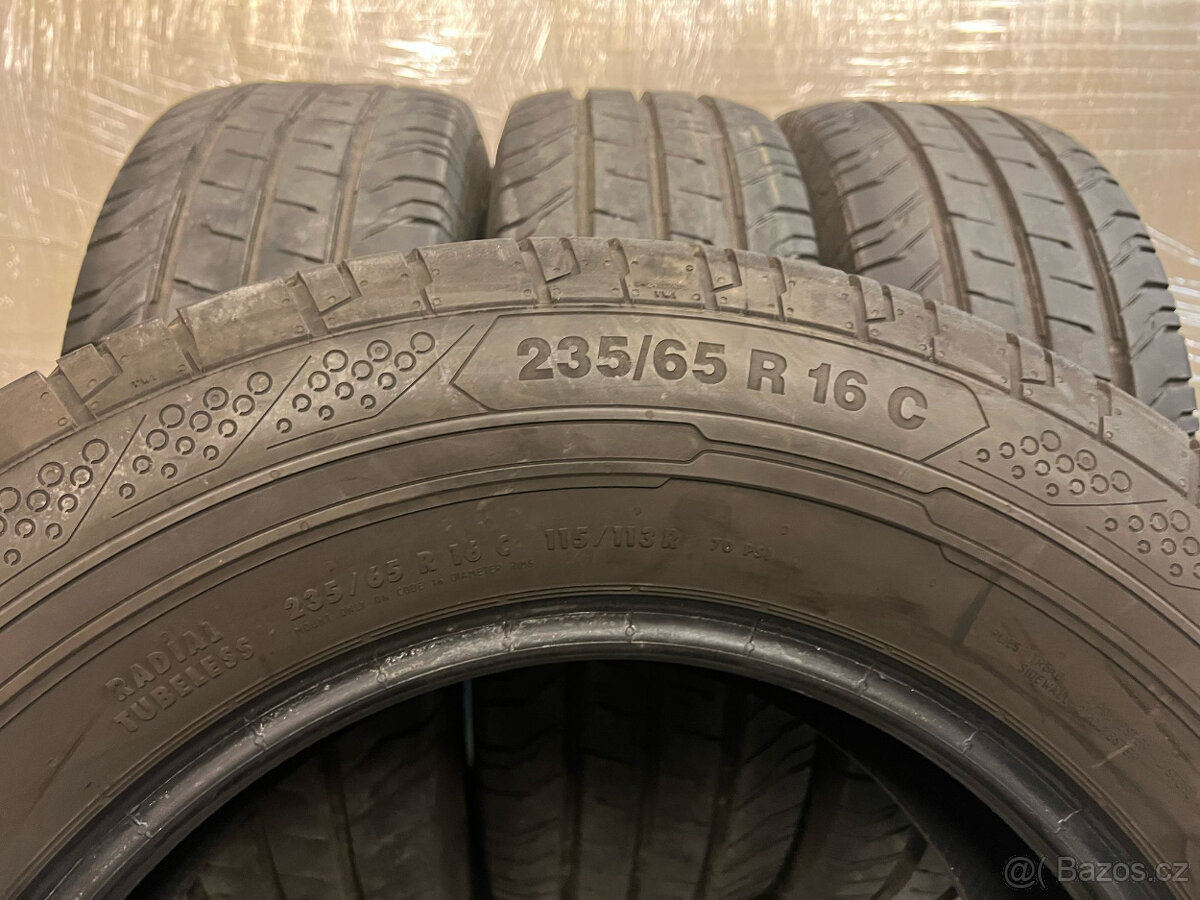 235/65R16C 115/113R Continental letní pneumatiky 8,5-9mm
