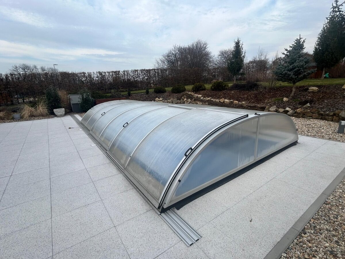 Prodam zastřešení bazénu 7,23 x 3,8 x 0,88m