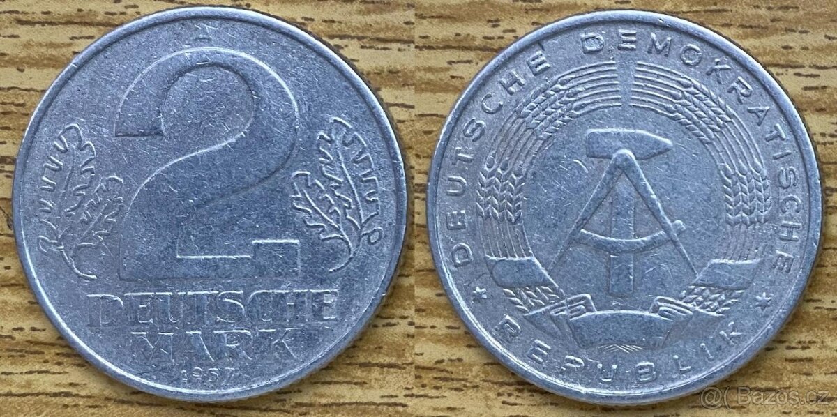 Mince Německo, NDR, DDR, 2 marky 1957