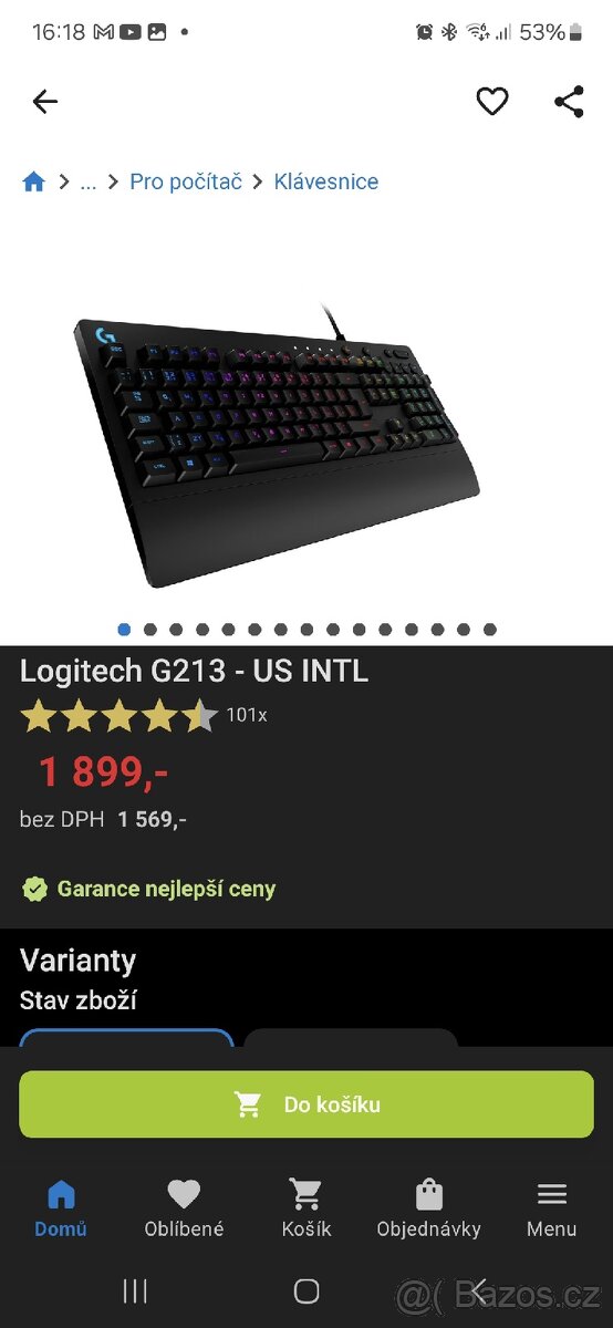 Logitech G213
