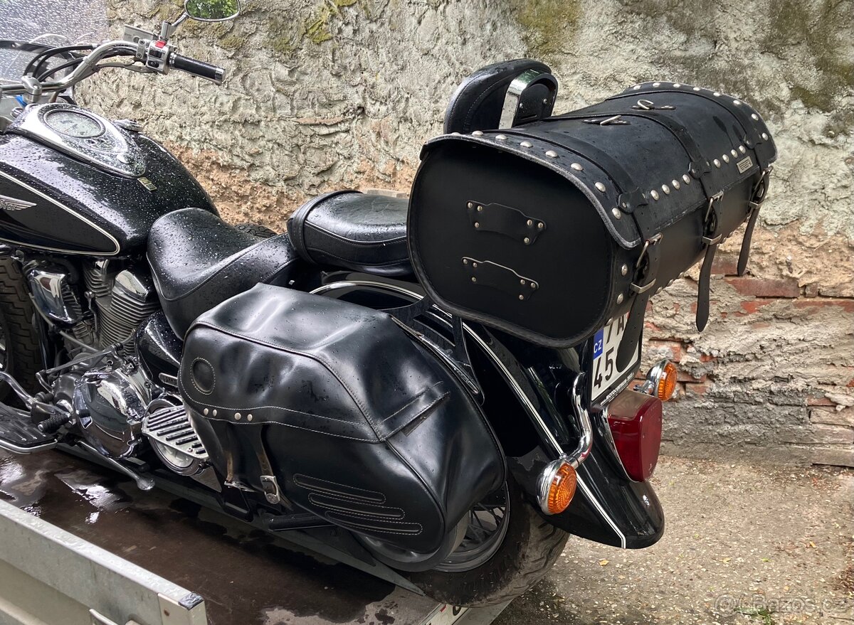 Kožený velký moto kufr RSA-6B
