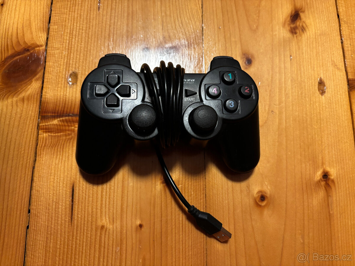 Ovladač - Gamepad 2x - černá (PC/PS2/PS3)