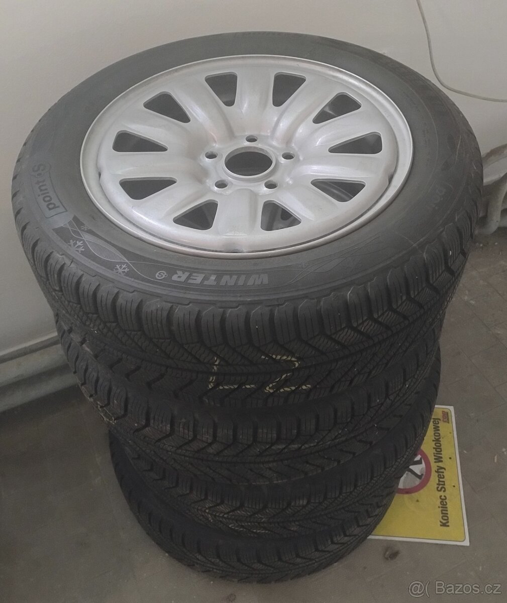 Prodám zimní pneu 205x55xR16 s ráfkem 6.5x16 5x114.3 ET 40