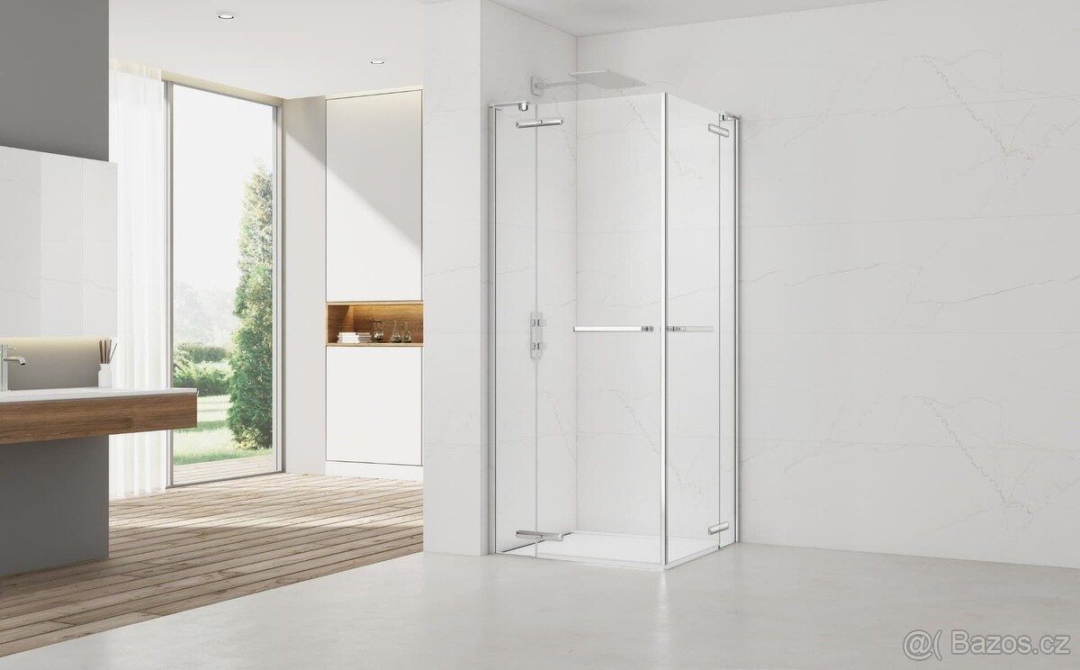 Sprchový kout 90 x 90 x 195-8mm skla- luxus- nový