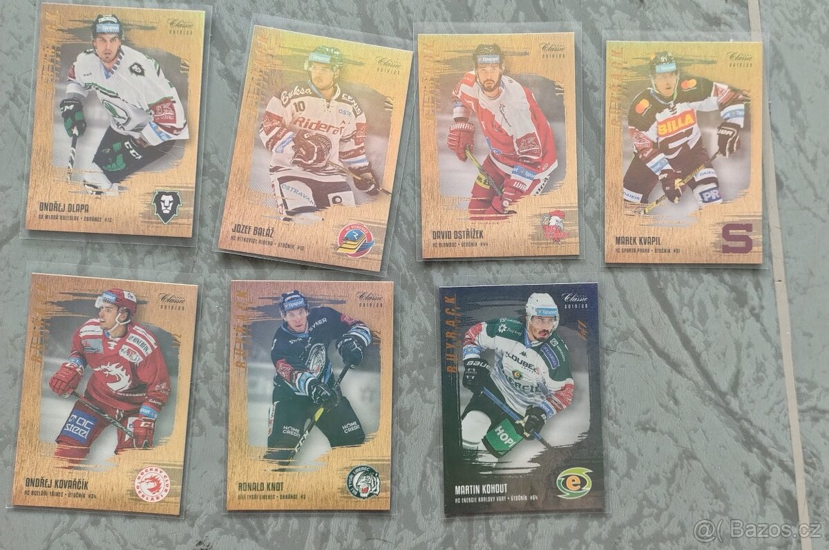 Hokejové kartičky, mix extraliga kartiček