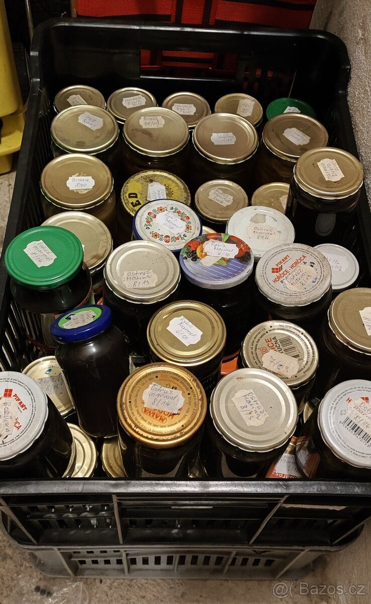 Prodám zavařeniny – kompoty a marmelády (rybíz, meruňka, bro