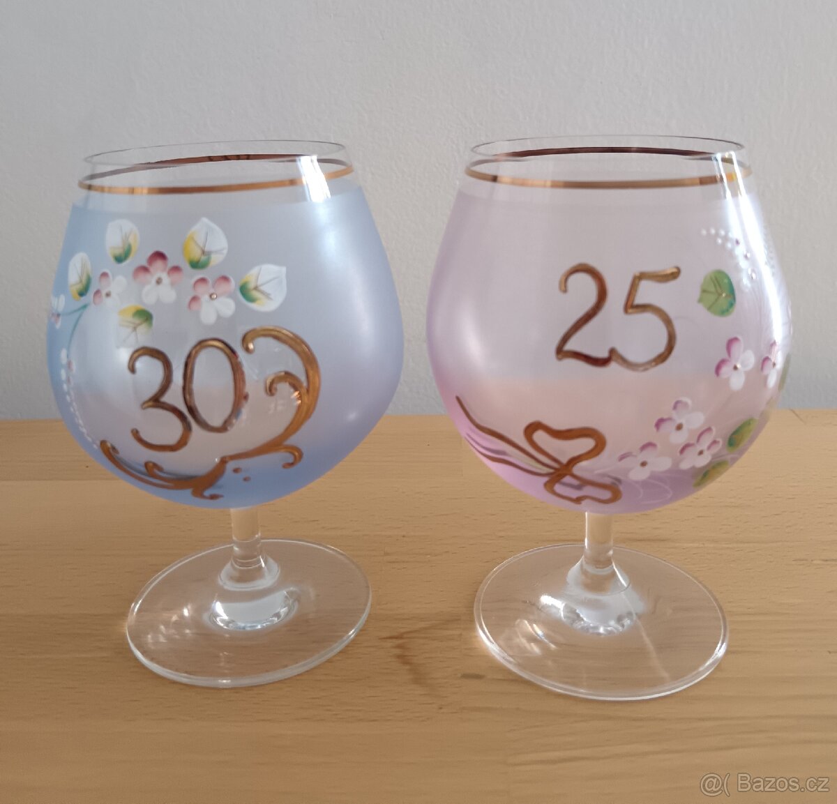 Výroční skleničky 
25 a 30 let
