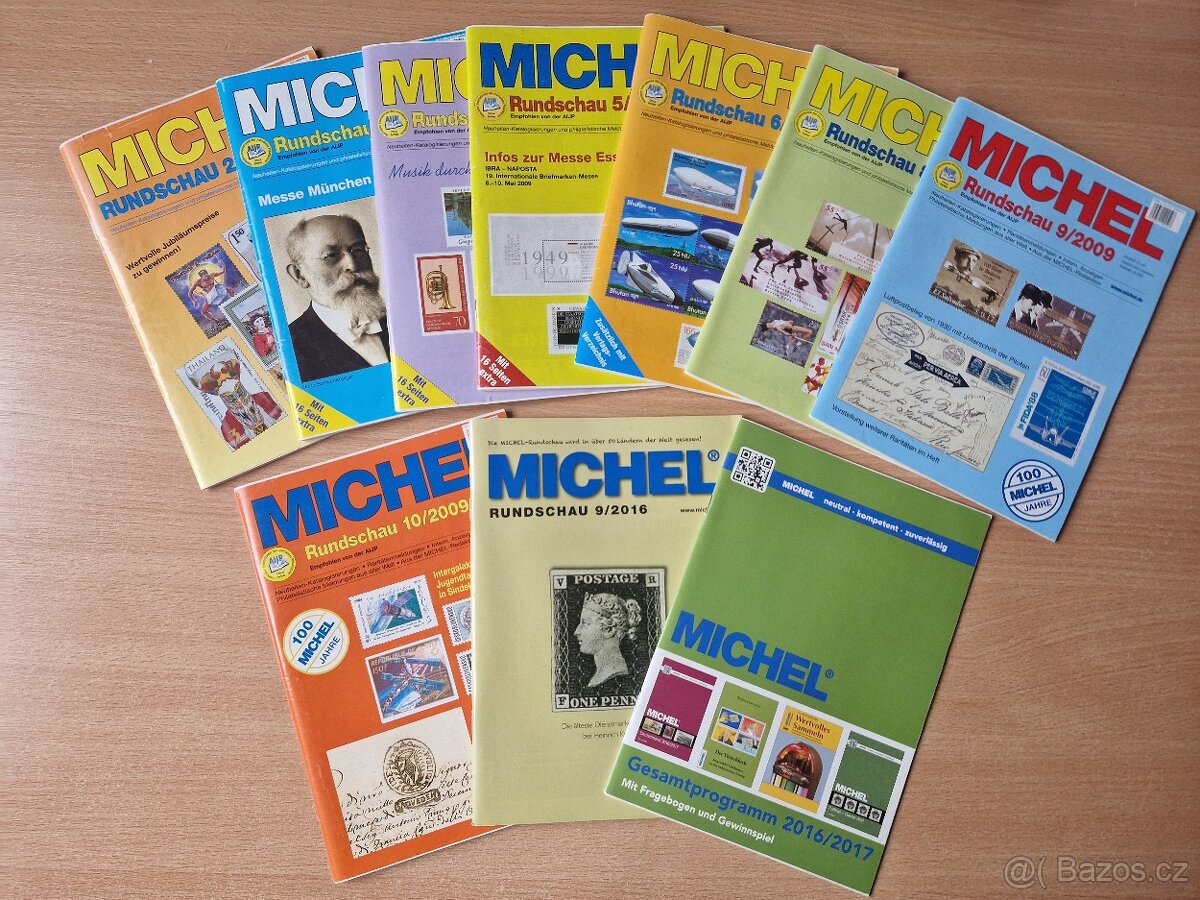 Poštovní známky - časopisy MICHEL.