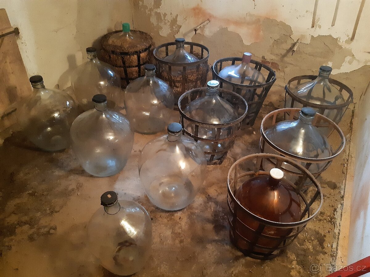 Klasický demižon 50 L a 25 L