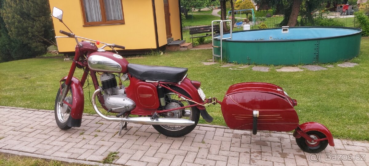 JAWA 250/353 1961 + PAV 40 zapsáno v TP