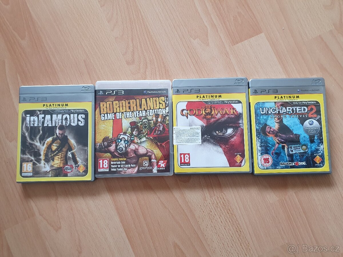 Hry na Playstation sada nebo i jednotlivě