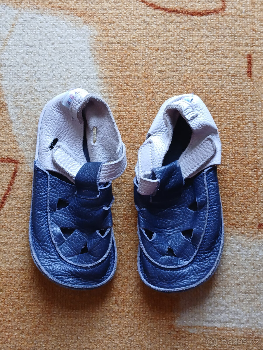 Kožené barefoot přezůvky vel. 27 Baby Bare