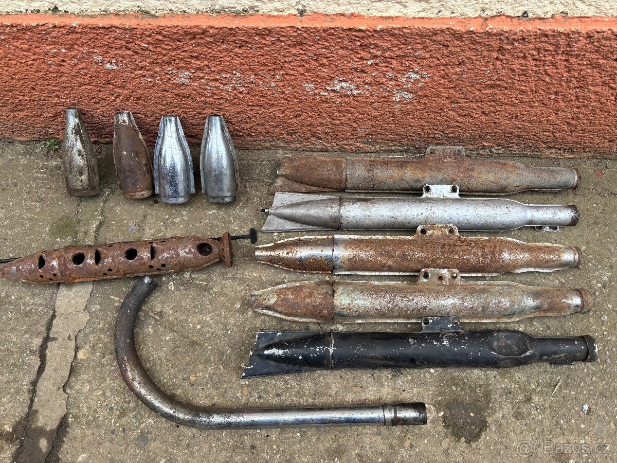 Výfuky jawa cz kyvačka