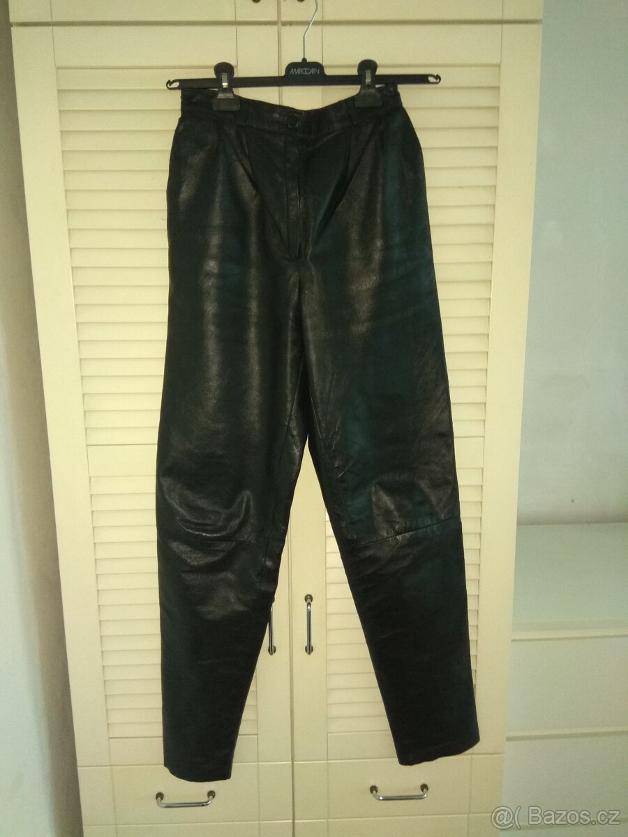 Dámské kožené kalhoty s podšívkou