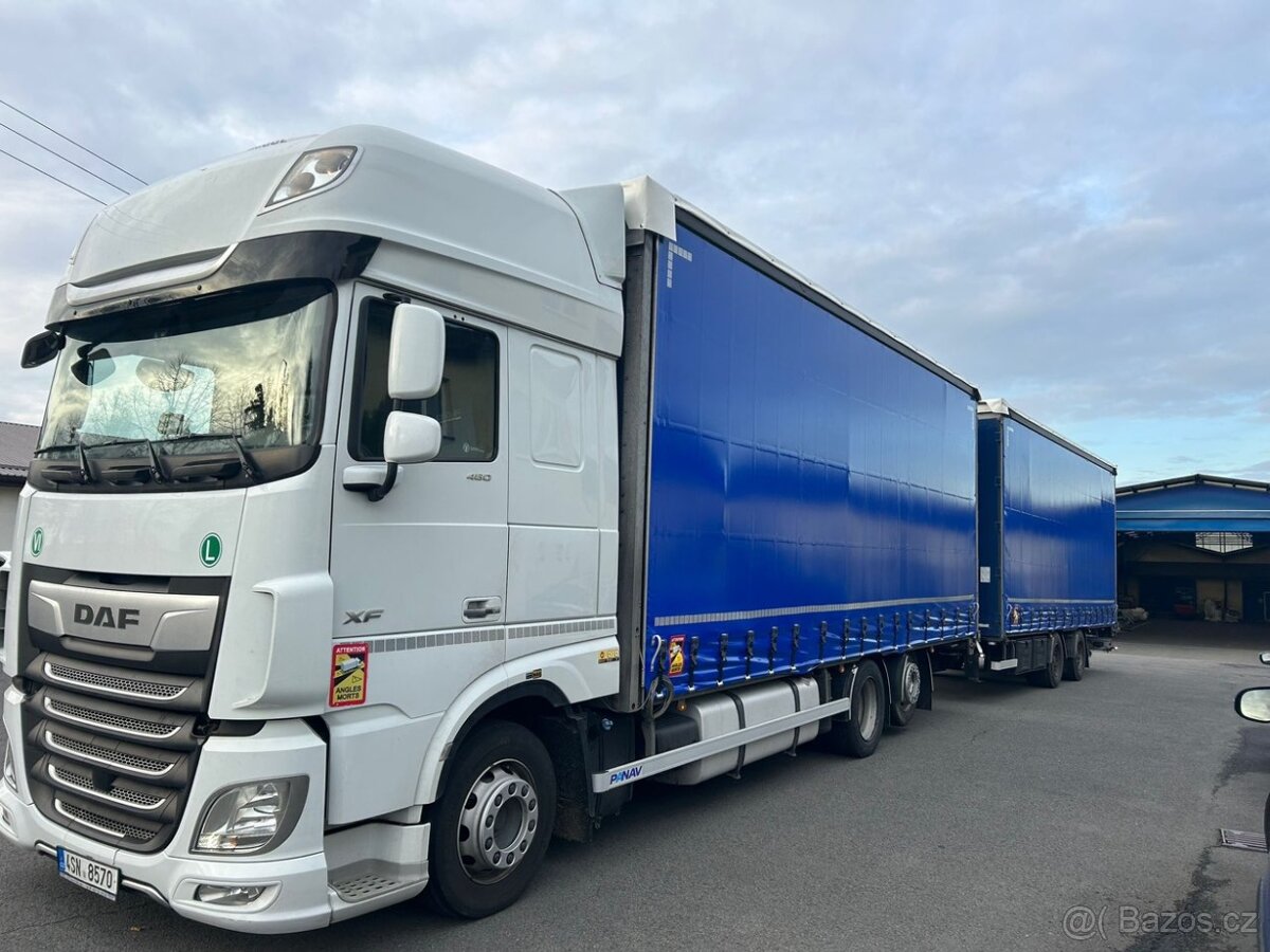 DAF XF 106.480 SUPERSPACECAB TANDEMOVÁ SOUPRAVA 120m3