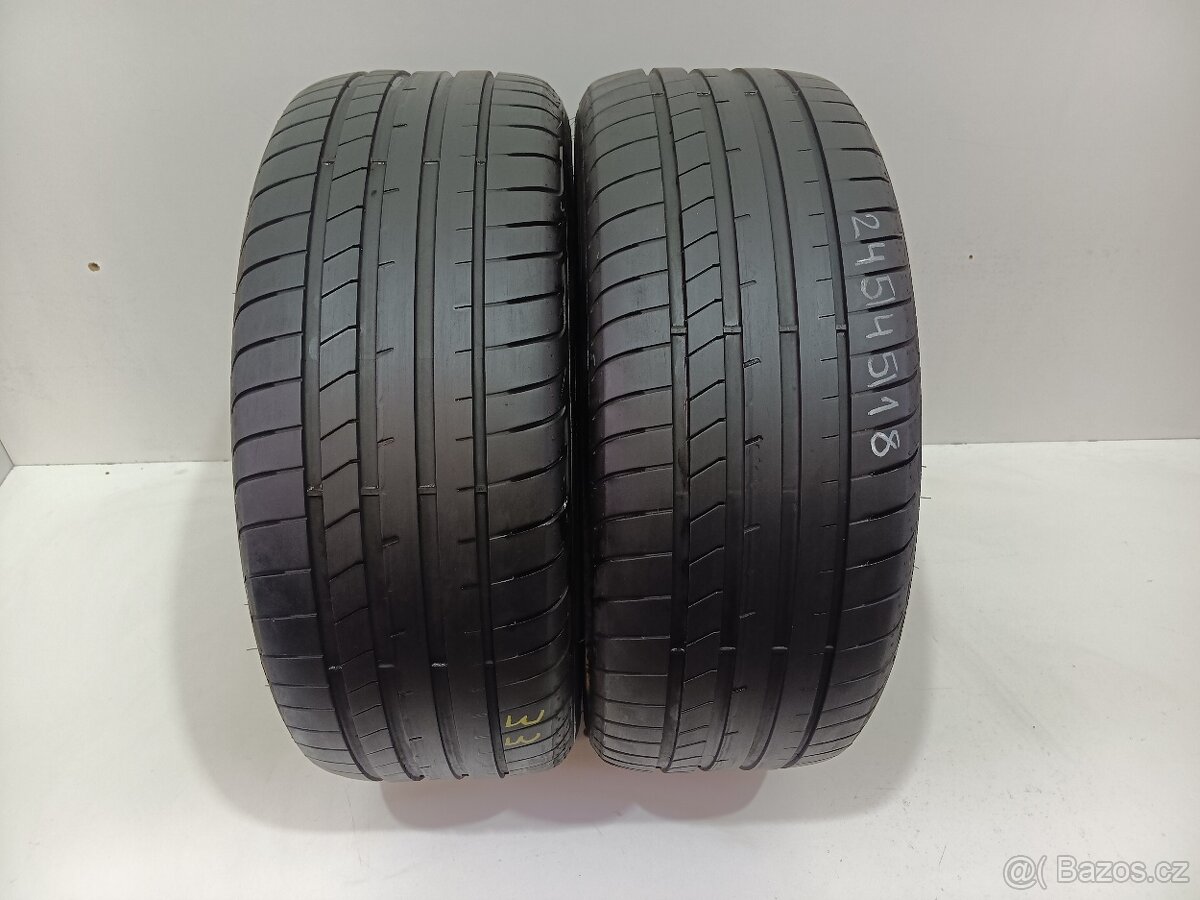 2ks letní pneu 245/45/18 GoodYear