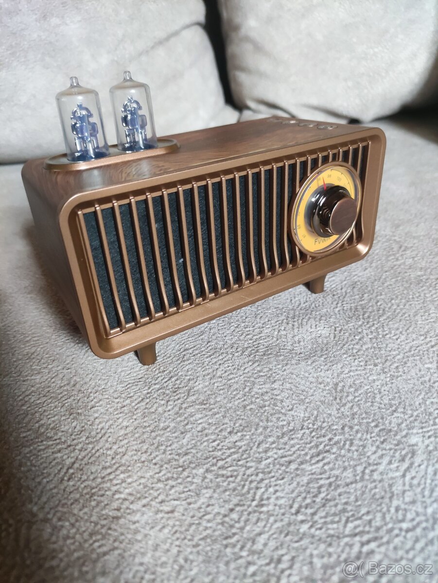 Retro rádio FM, AUX, USB, BT, microSD - NENABÍJÍ