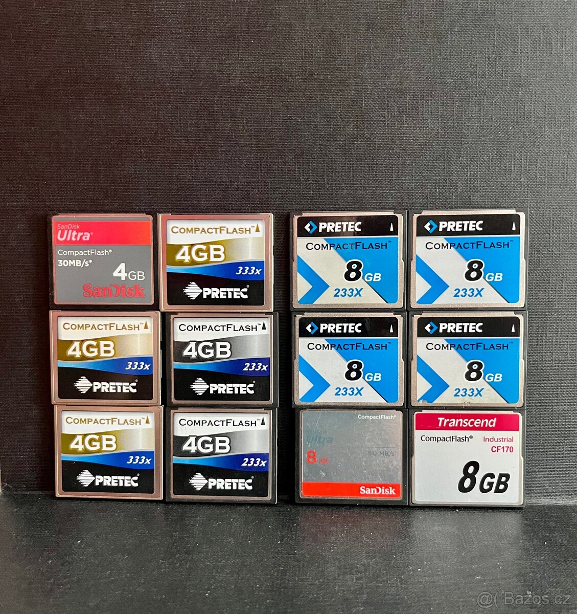 CompactFlash (CF) – SanDisk, Pretec, Transcend – 4GB/8GB