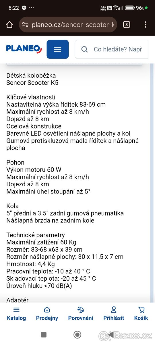 Koloběžka dětská