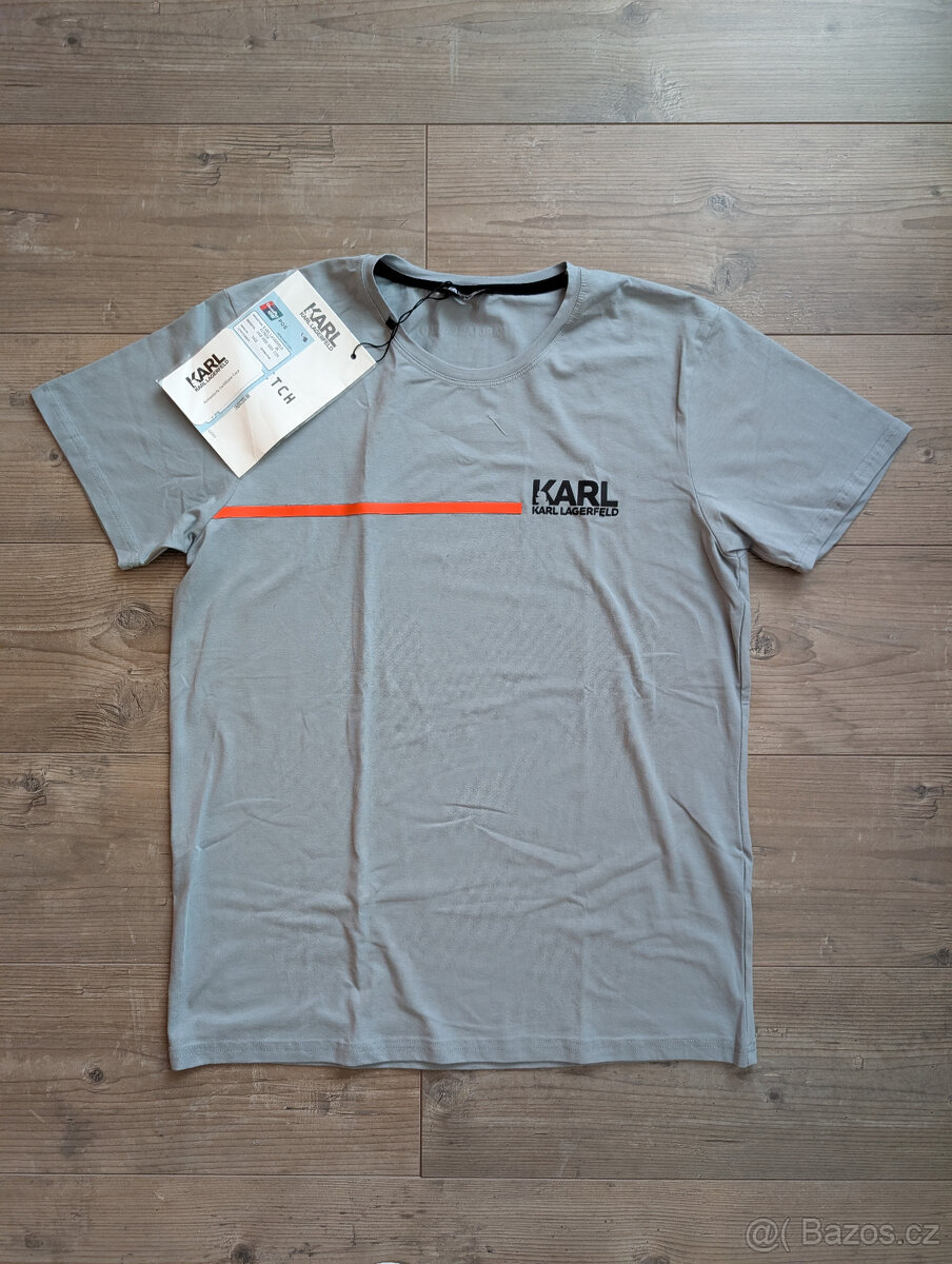 Pánské tričko s krátkým rukávem Karl Lagerfeld vel. XL