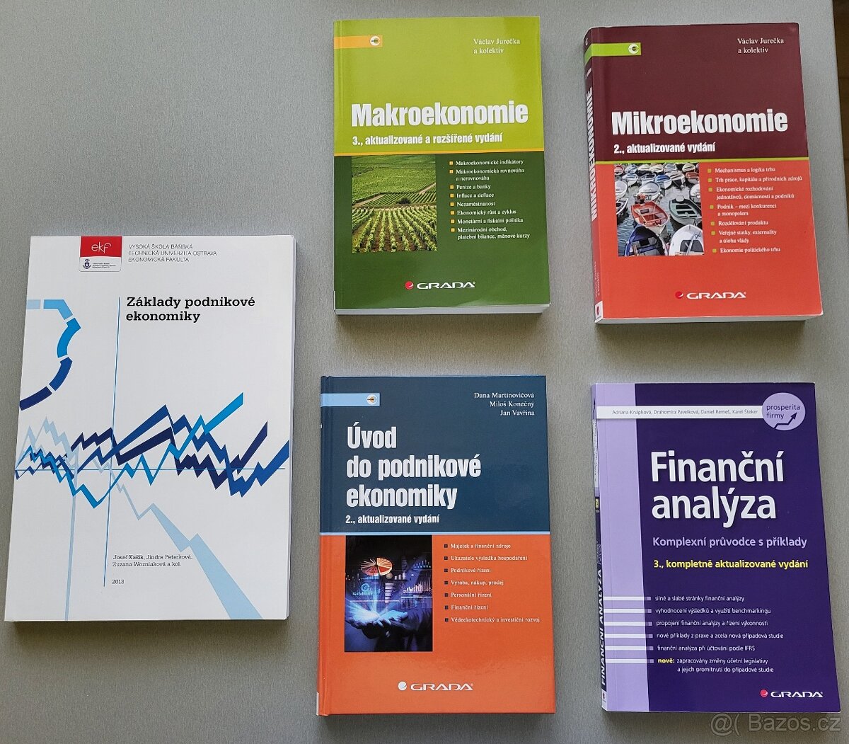 Skripta a knihy vhodné pro Bc. studenty EKF VŠB-TUO