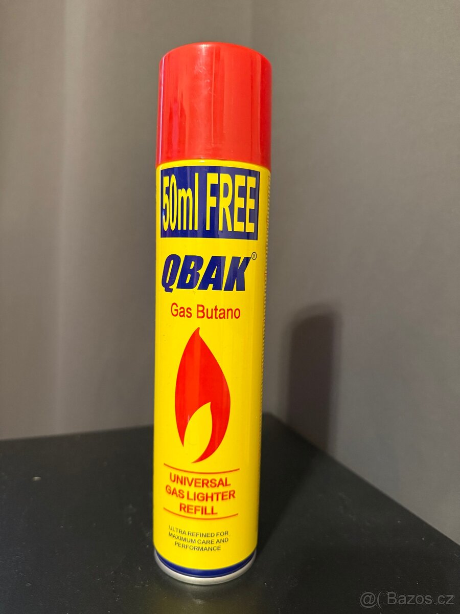 Nový plnící plyn do zapalovačů QBAK – 350 ml