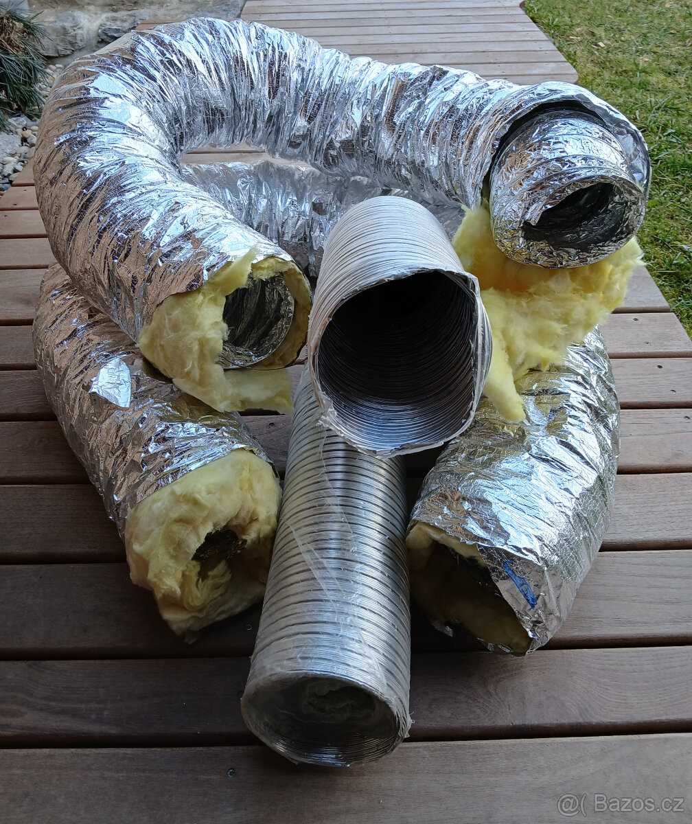 Hadice na horkovzdušné rozvody – izolované