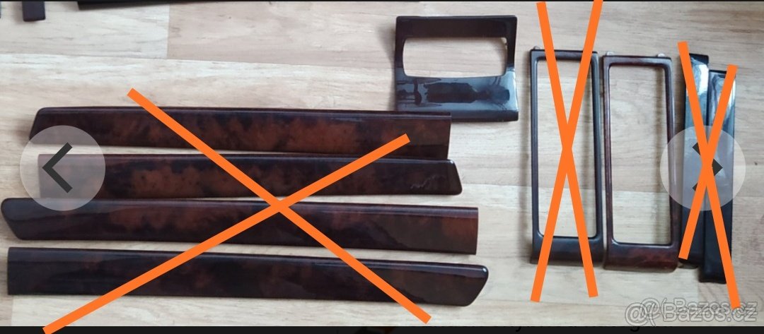 Audi a6 c5 4b dřevo dekor