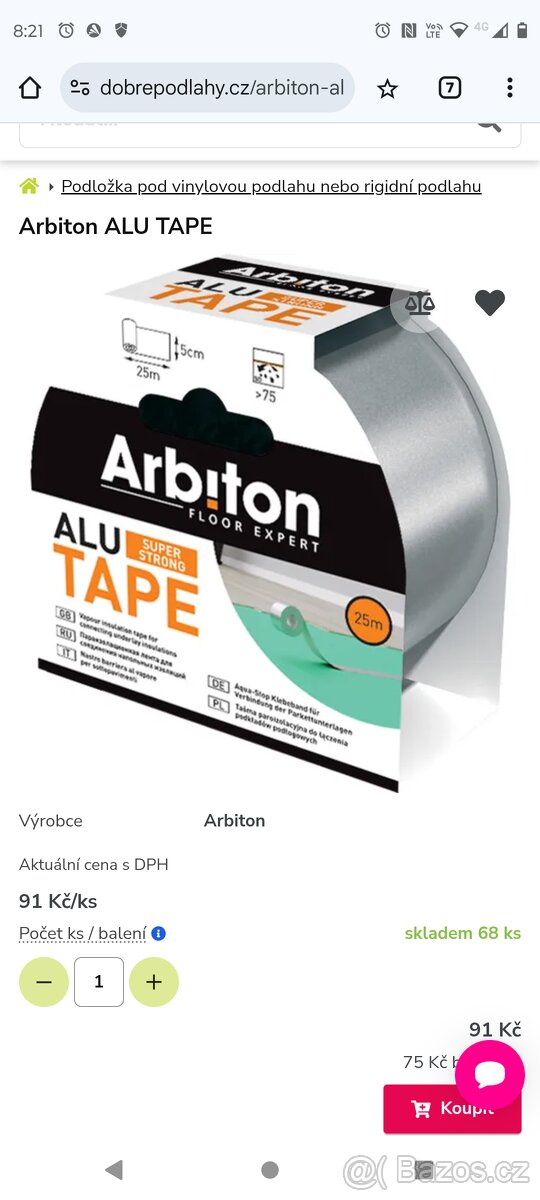 Fólie pod vinylové podlahy