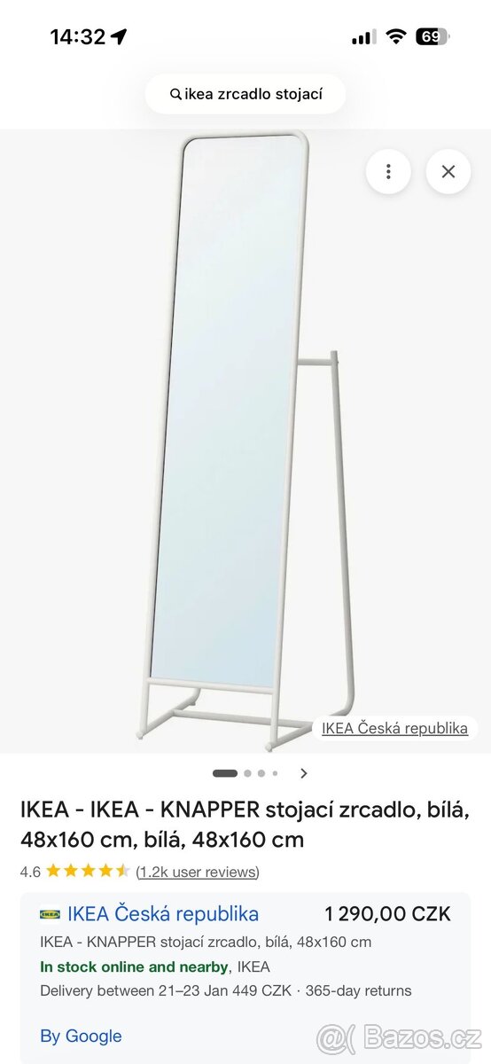 IKEA Knapper zrcadlo