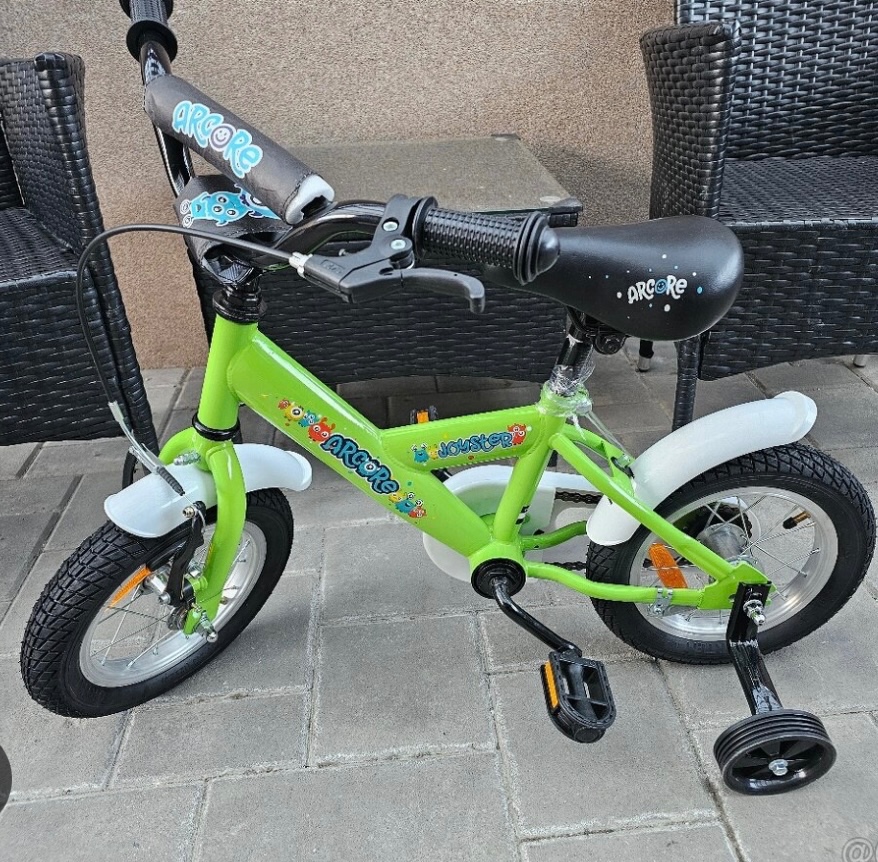 Dětské kolo 12” s přídavnými kolečky