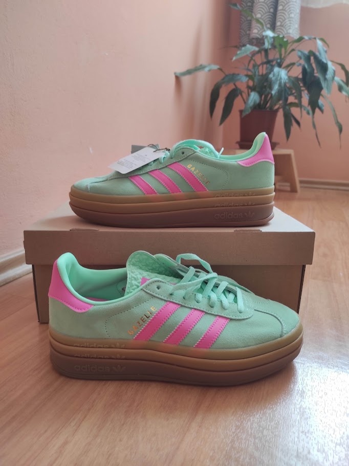 adidas Gazelle Bold Pulse Mint Pink