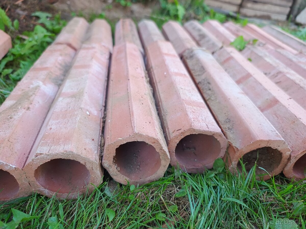 Drenážní cihlové trubky - 33 cm - 21ks