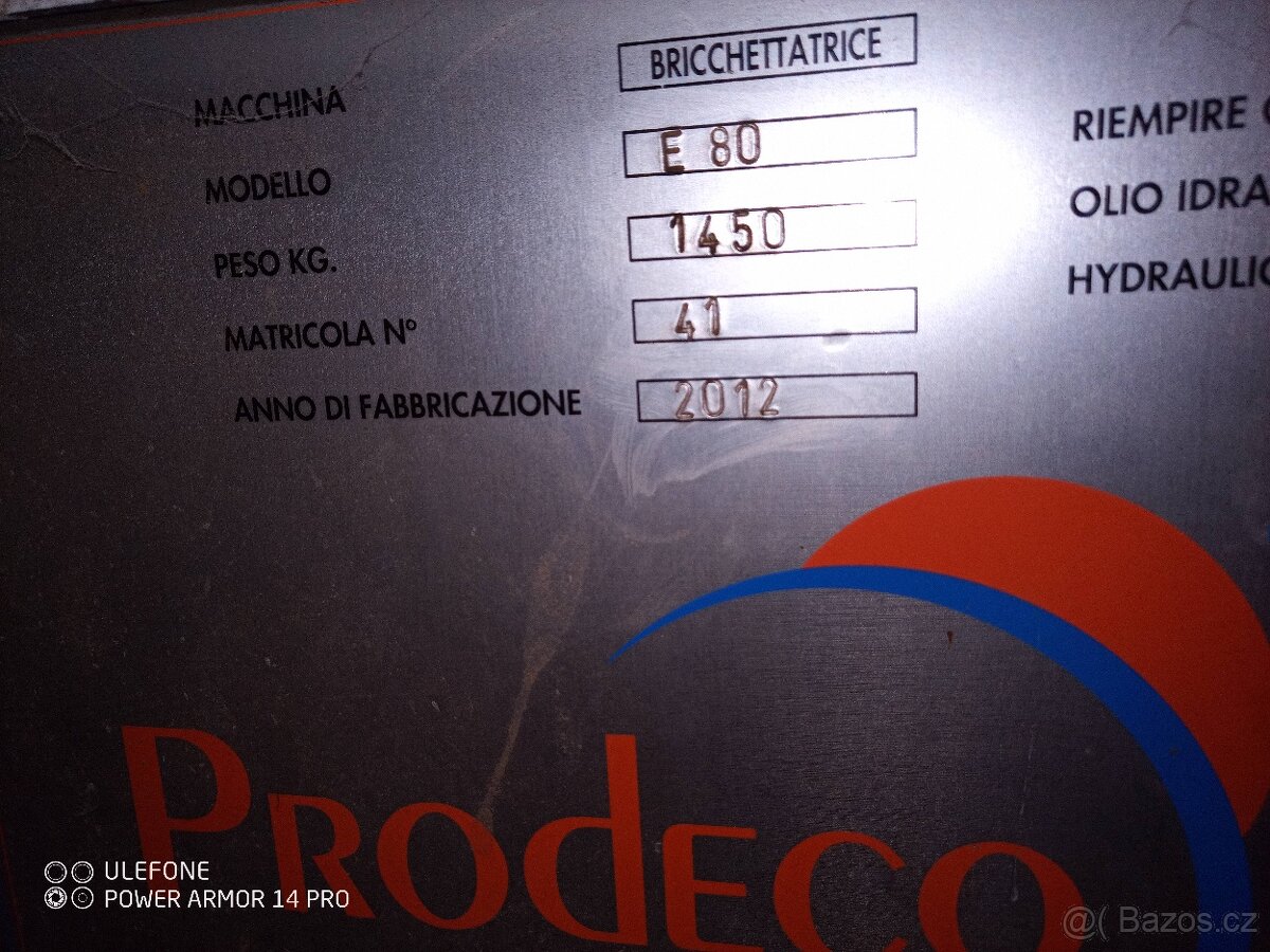 Briketovaci lis comafer prodeco