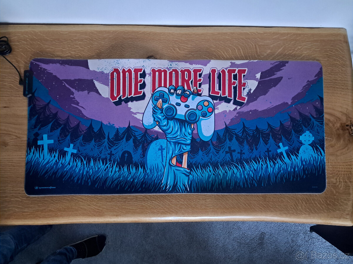 Herní podsvícená podložka pod myš - XXL