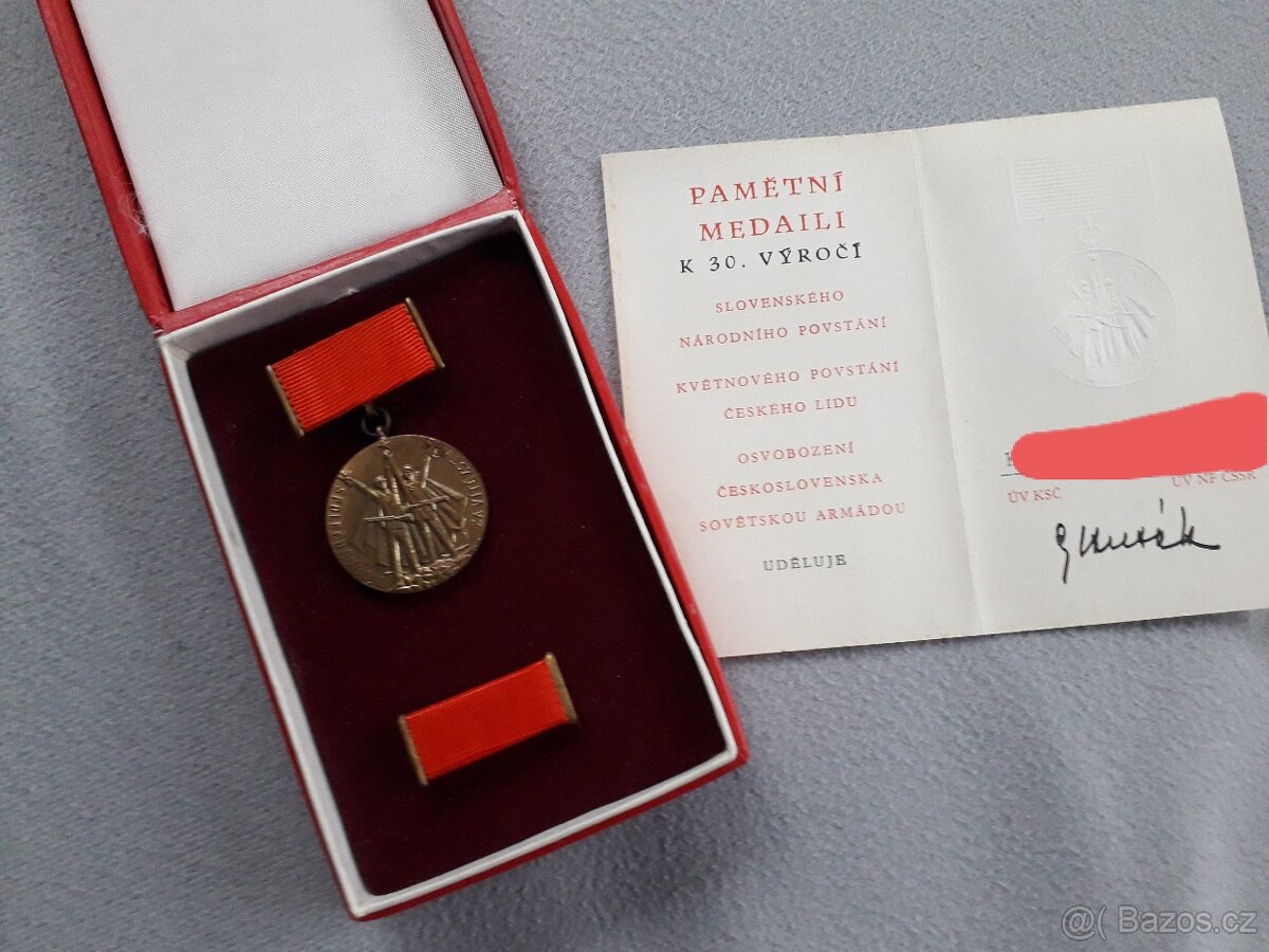 Pamětní medaile k 30.výročí