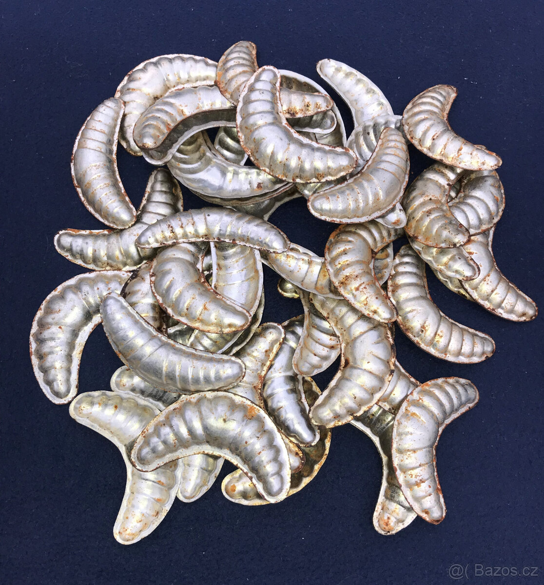 Staré Plechové Formičky Rohlíčky Vánoce RETRO