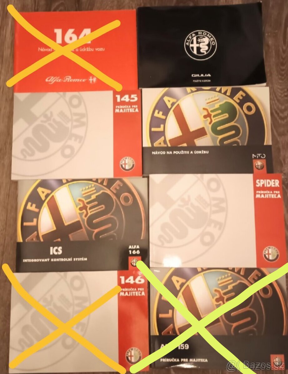 Alfa Romeo prirucka CZ SK