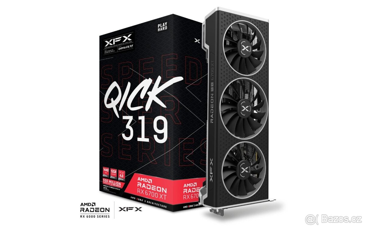 RX 6700 XT QICK319 BLACK 12GB GDDR6
