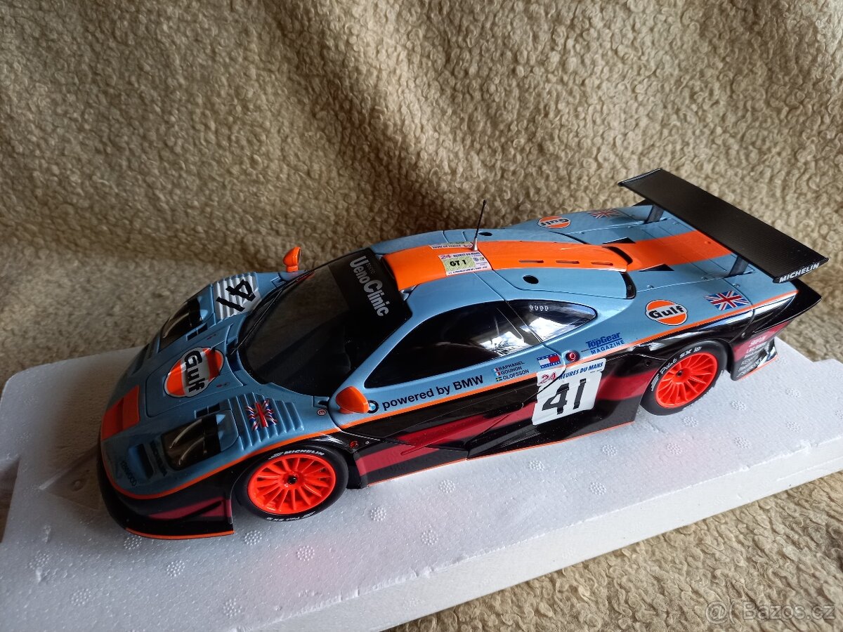 Prodám McLaren F1 GTR Gulf - 1:18 - Minichamps-limitovaný