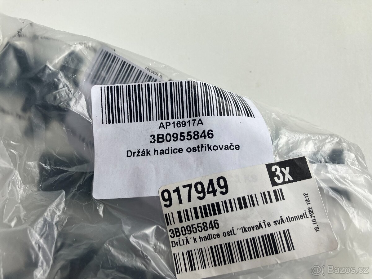 Držák hadice ostřikovače světlometů 3B0955846 Octavia II FL