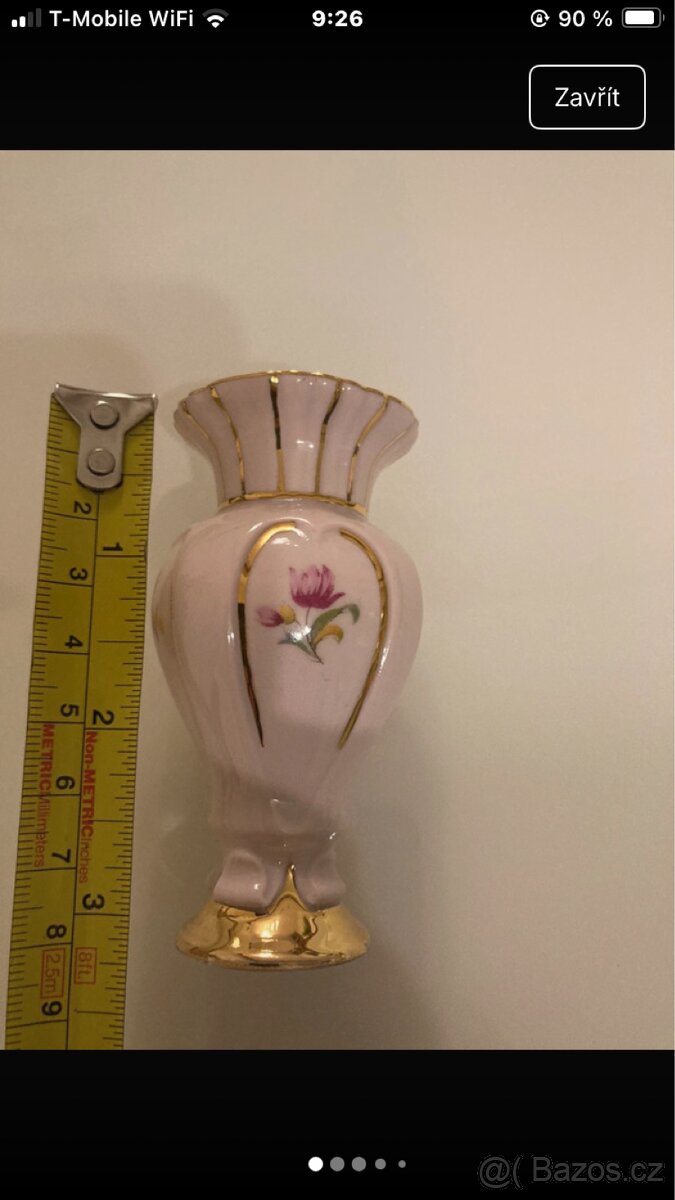 Originál růžový porcelán zn. H&C