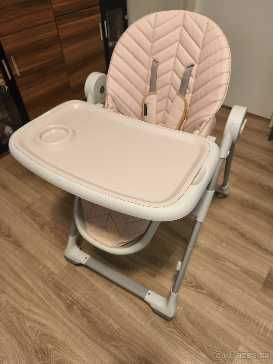 Jídelní židlička Kinderkraft 2v1 LASTREE pink