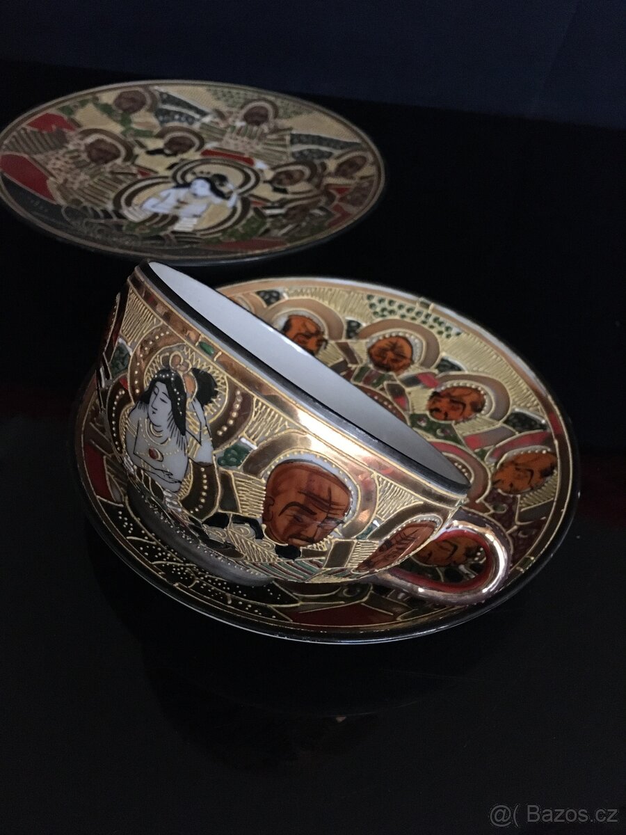 Starožitná snídaňová sada Satsuma