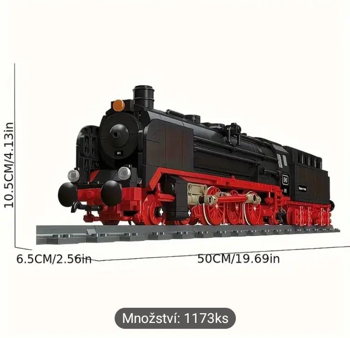 Stavebnice "lego" lokomotiva