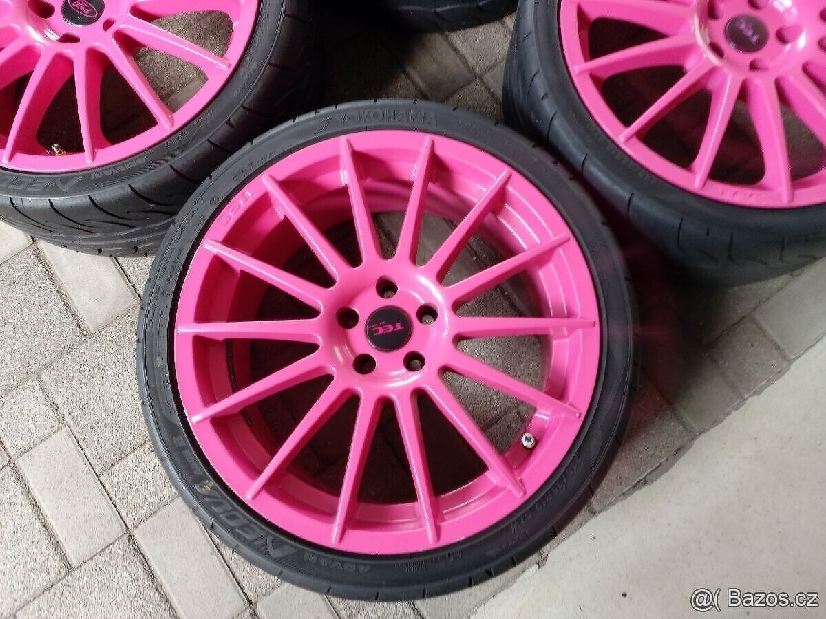 19BBS alu kola original BBS ruzove barbie R19 5x108