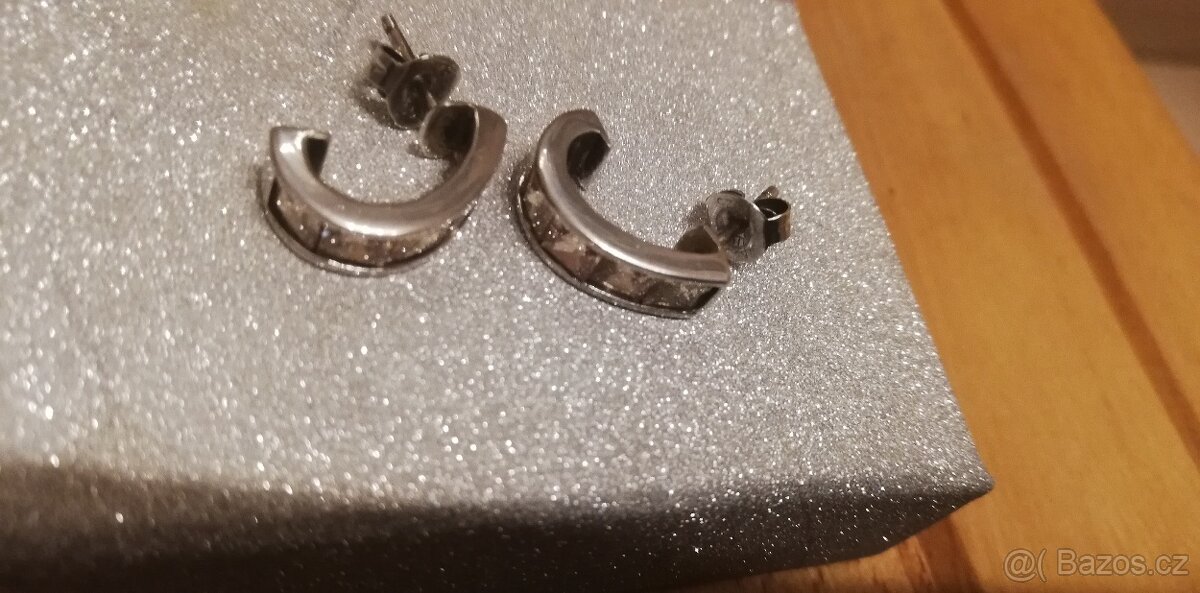 Náušnice stříbrné